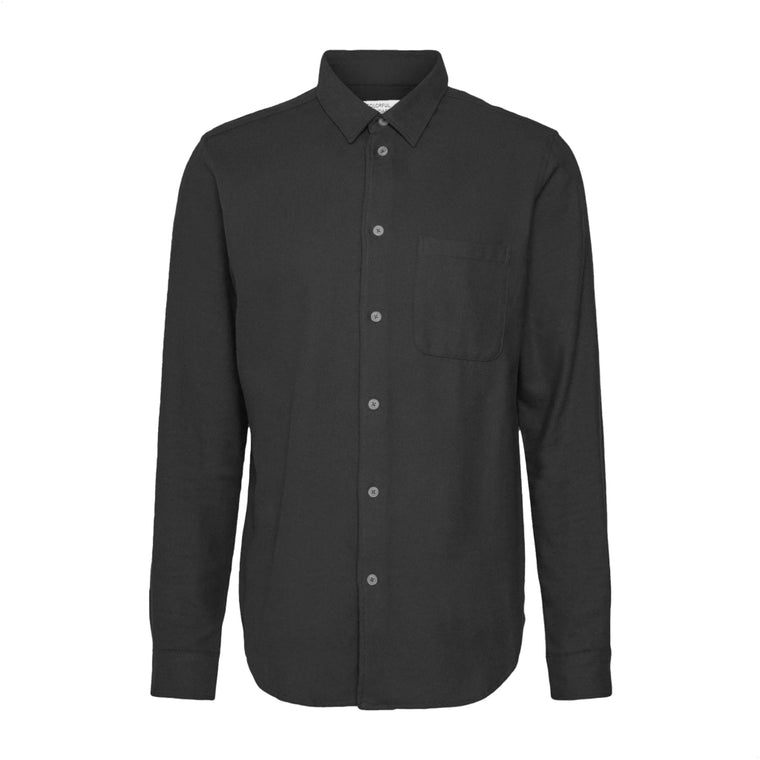 Flannel Shirt Organic - Lava Grey