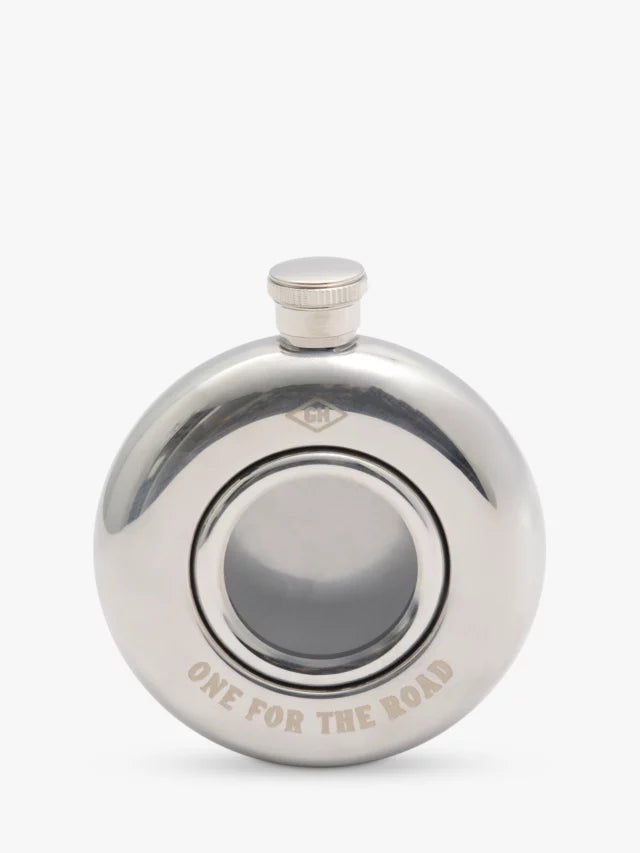 Petaca Round Hip Flask - Acero