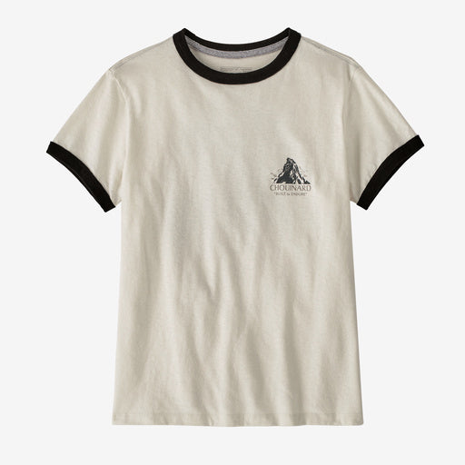 Camiseta W's Chouinard Crest Ringer Responsibili-Tee - Birch White