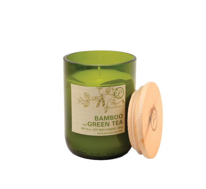 Vela Soy Wax Candle Eco - Bamboo & Green Tea