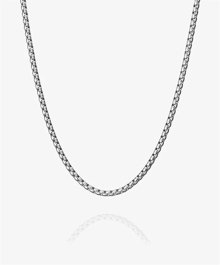 Cadena Boxchain Necklace - Silver