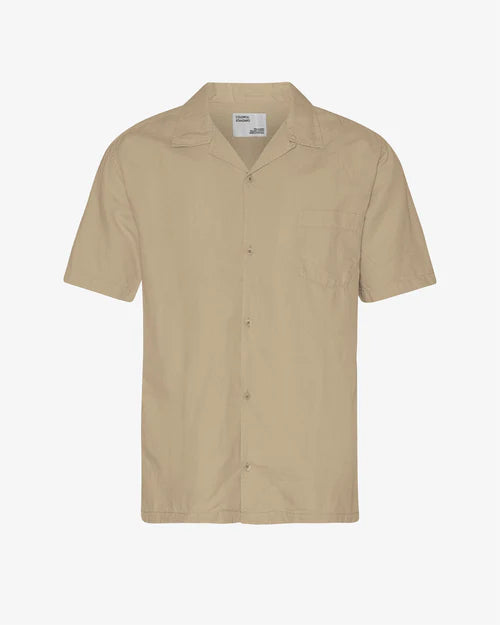 Camisa Linen Short Sleeved - Desert Khaki