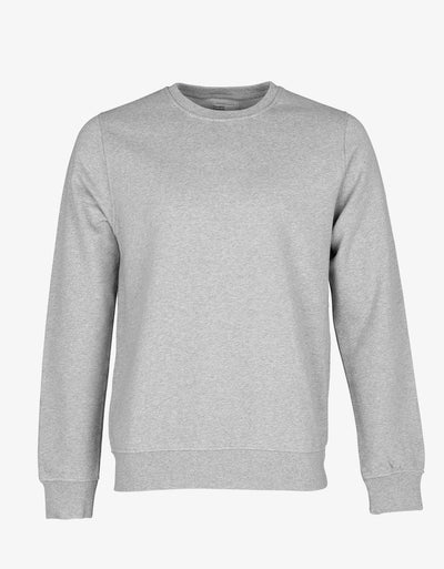 Jersey Classic Organic Crew - Heather Grey