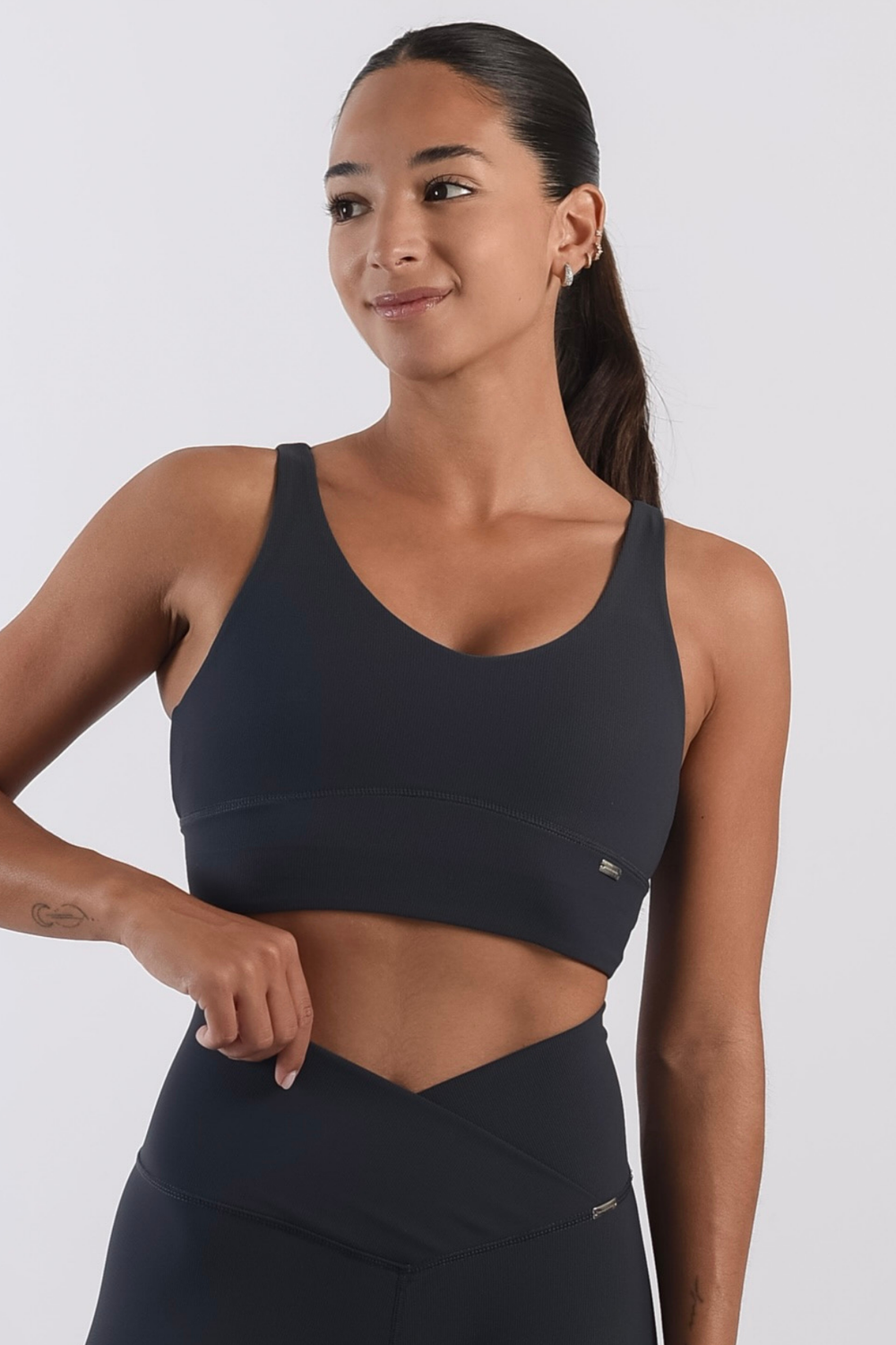 Top Palms Bra - Midnight