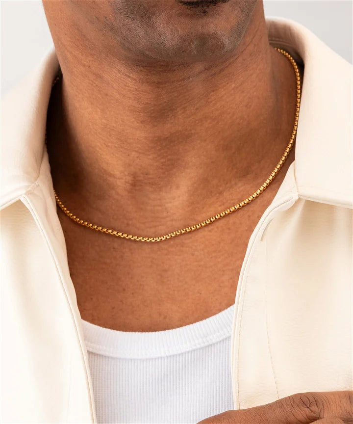 Cadena Boxchain Necklace - Gold