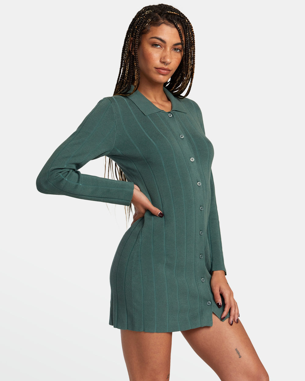 Vestido Meri Sweater - Spinach