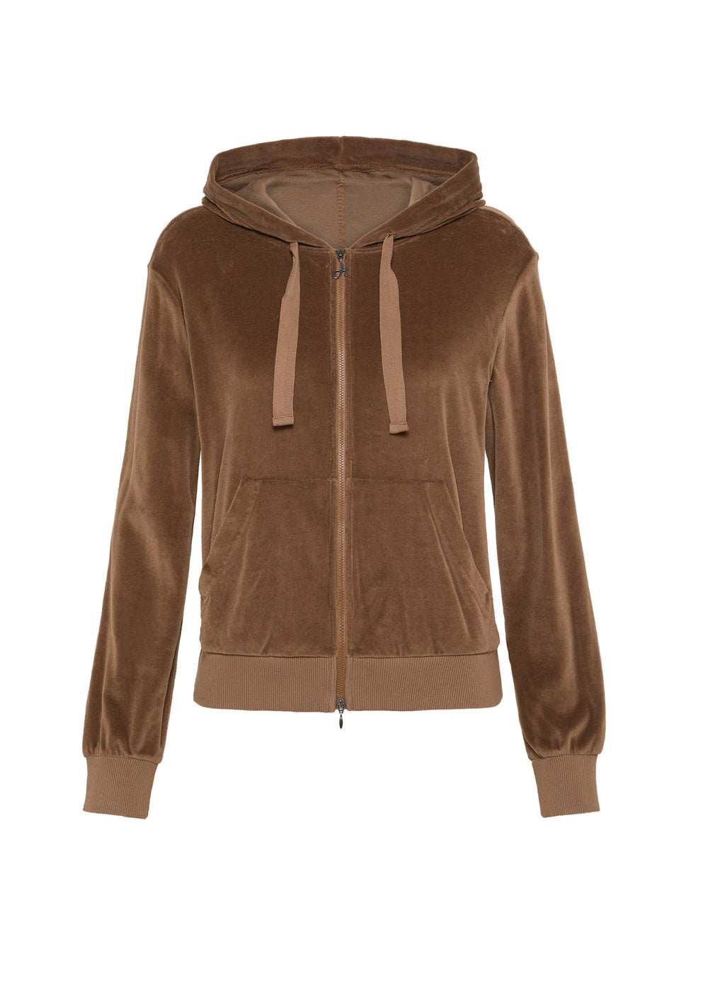 Sudadera Chenille Full Zip Hoodie - Glace Brown