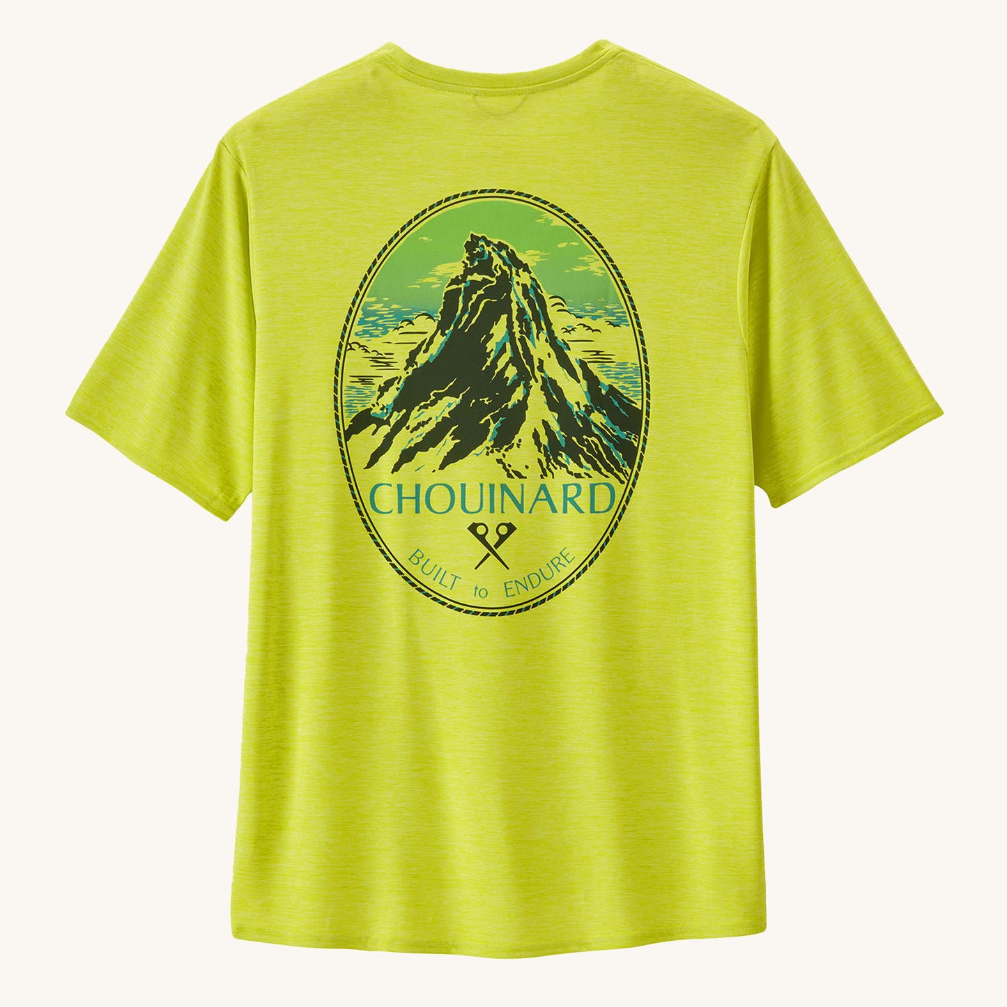 
                  
                    Camiseta Cap Cool Daily Graphic Shirt - Lands - Chouinard Crest:Phosphorus Green X:Dye
                  
                