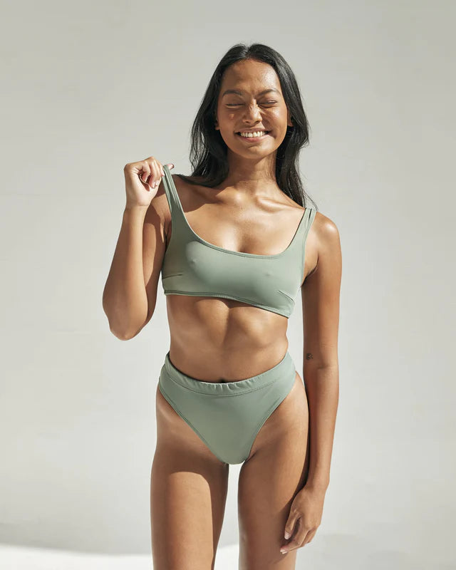 Surf Bikini Top -Sage Green