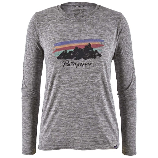 Camiseta W's LS Capilene Cool Daily Graphic - Feather Grey