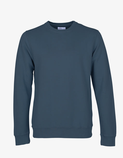 Jersey Classic Organic Crew - Petrol Blue