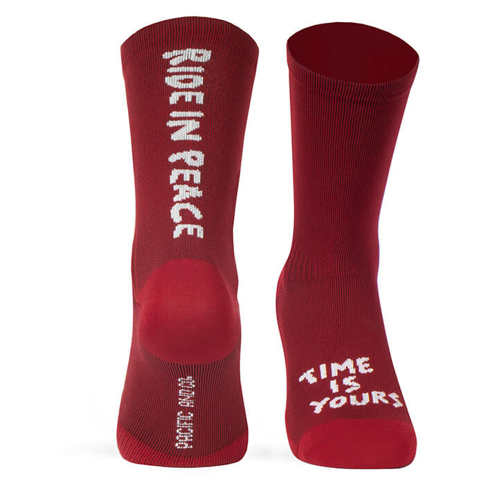 Calcetines Ride in Peace - Wine