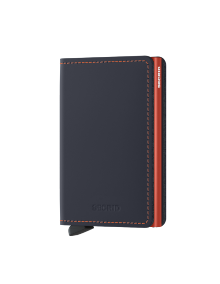 Cartera Slimwallet Matte - Nightblue & Orange